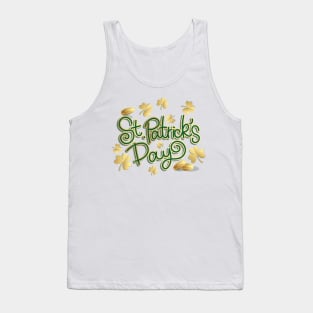 Awesome golden leaf st patricks day Tank Top